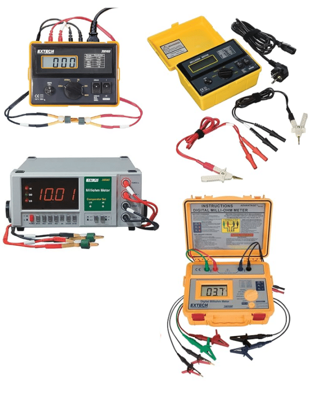 Extech 380460/ 380462/ 380560/ 380562/ 380580 Milliohm Meter