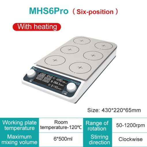 JOANLAB Magnetic Stirrer Hot Plate MMS4Pro/ MMS6Pro/ MHS4Pro/ MHS6pro