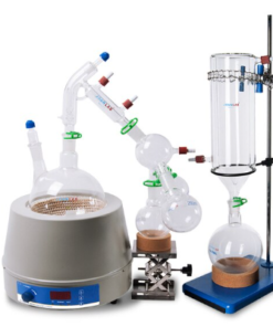 2L. 5L JOANLAB Short Path Distillation With Magnetic Stirring And Heating Mantle And Cold trap
