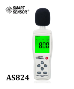 SmartSensor AS824 Level Meter decibel meter Sound pressure level tester 30~130 dBA 35~130dBC db meter