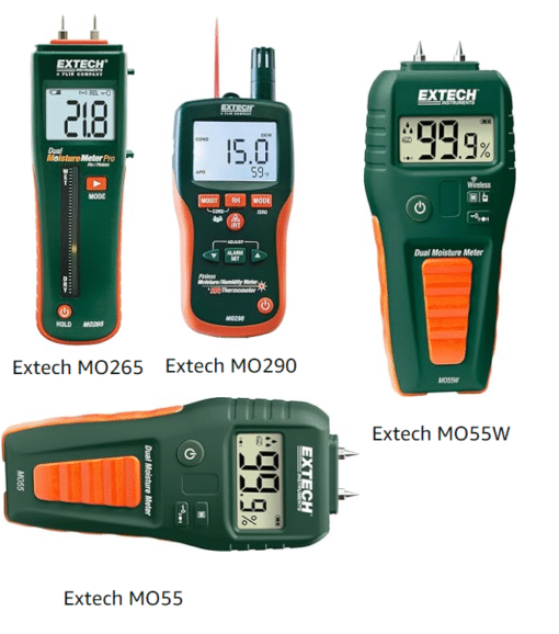 Extech MO265/ MO290/ MO55/ MO55W Moisture Meter