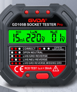 GVDA GD115B/ GD105B Socket Outlet Tester