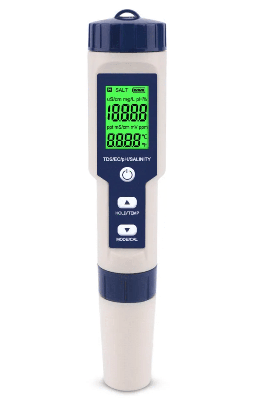 Yieryi EZ-9909 5 in 1 TDS/EC/PH/Salinity/Temperature Meter